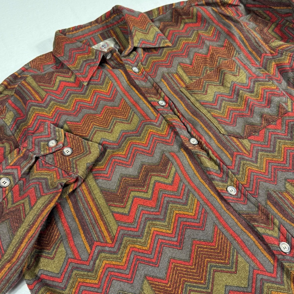 Territory Ahead Men XL Geometric Aztec L/S Button Shirt Southwest Cowboy Western - Picture 9 of 12
